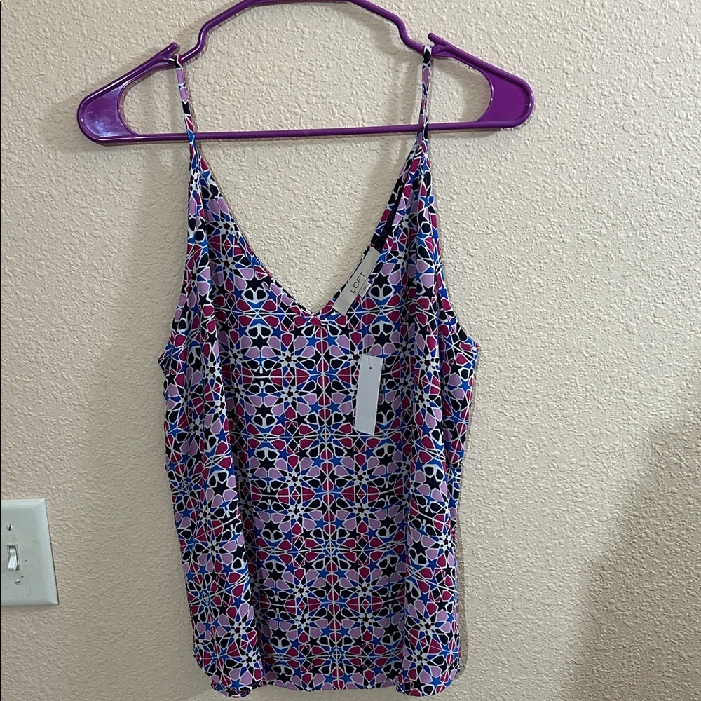 NWT Loft Floral Patterned Tank Top
